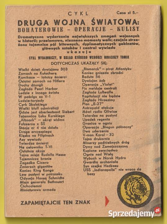 ŻÓŁTY TYGRYS OPERACJA MIDWAY 1961 Łódź