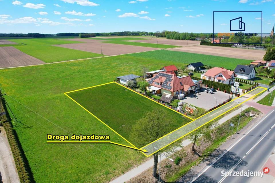 Działka budowlana 1256 m trasie mazurskiej MPZP warmińsko-mazurskie Rozogi