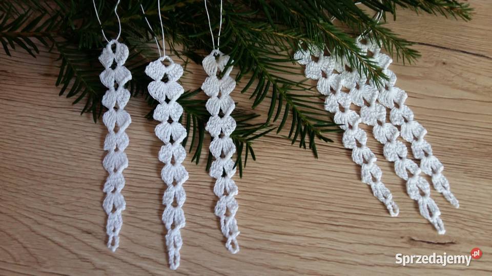 Ozdoby choinkowe na szydełku aniołki dzwonki śląskie Jaworzno sprzedam