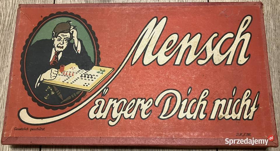 Stara gra planszowa CHIŃCZYK Mensch argere dich Warszawa