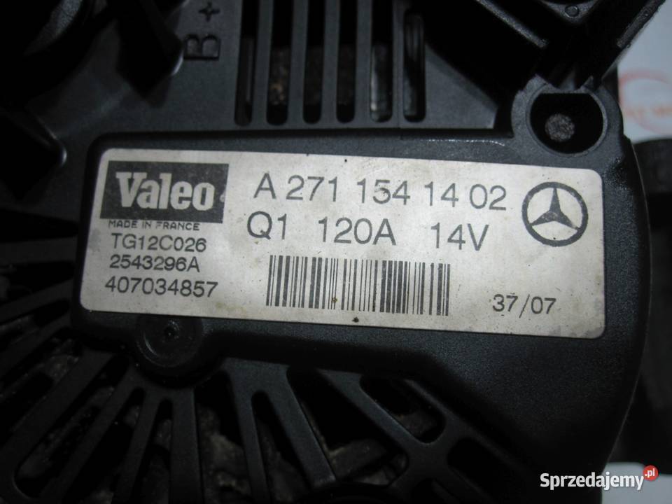MERCEDES KLASA C W204 271950 184 18B alternator Kielce