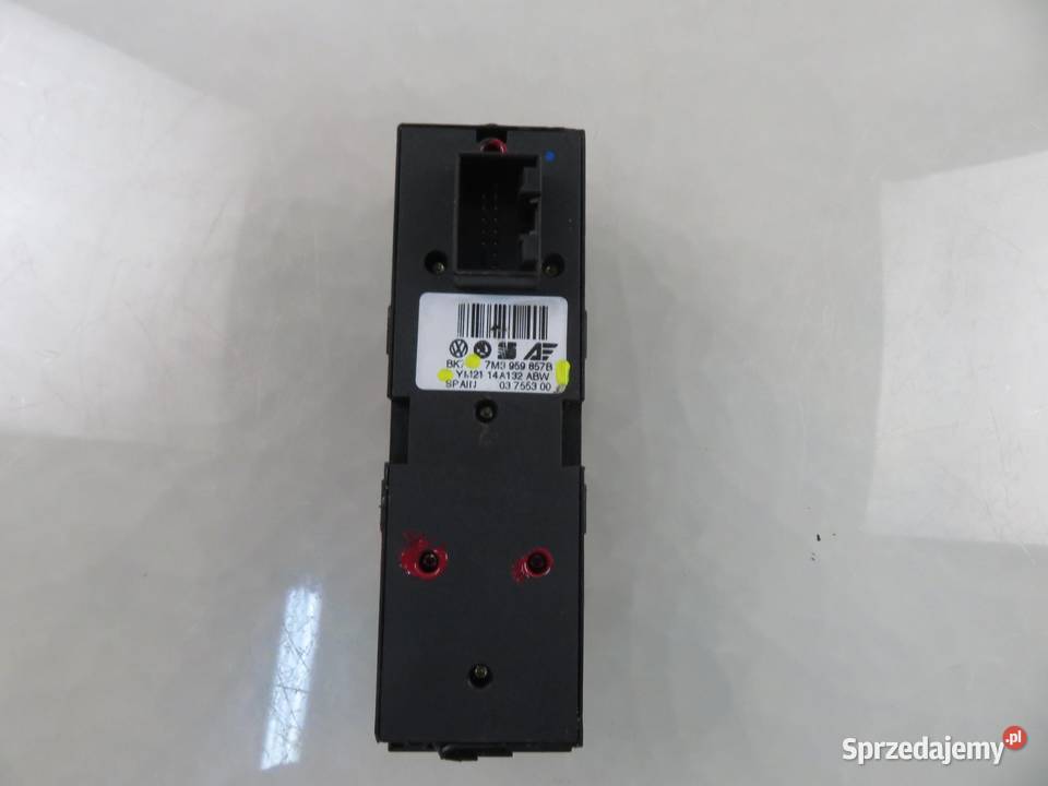 PANEL SZYB VW SHARAN I 7M3959857B YM2114A132ABW Panele sterowania, przełączniki