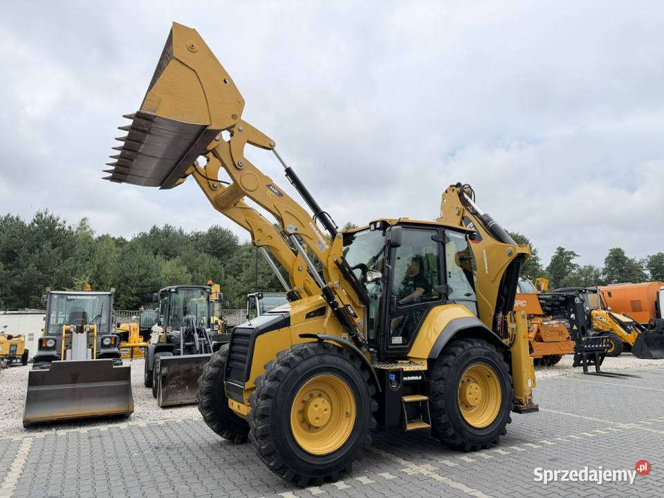 na równych kołach Caterpillar 444F Sterowanie na Rok produkcji 2020 świętokrzyskie Widełki sprzedam