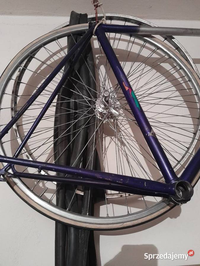 Rama do roweru szosowego z widelcem niklowanym Modlna