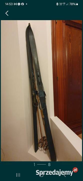 Stare przedwojenne KIJE do nart bambus Pozostałe Lublin