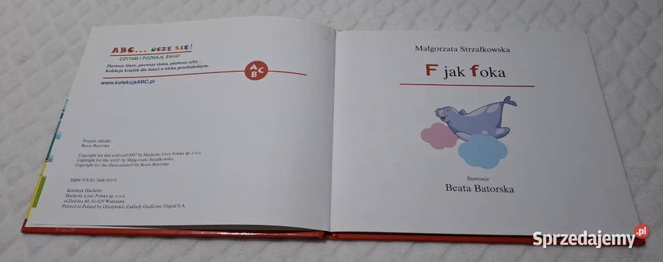 ABC Uczę się F foka Strzałkowska Hachette 2007 śląskie Czeladź