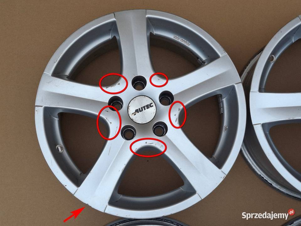 AUTEC FELGI ALUFELGI KOMPLET 16 5X112 7J ET48 Bieleń