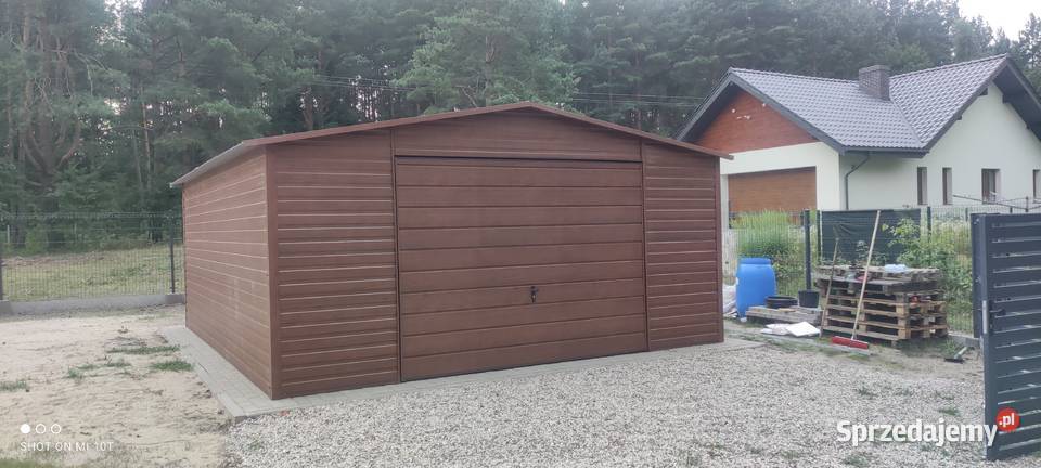 Garaż Blaszany Drewnopodobny Garaże Blaszane samodzielny Proszowice