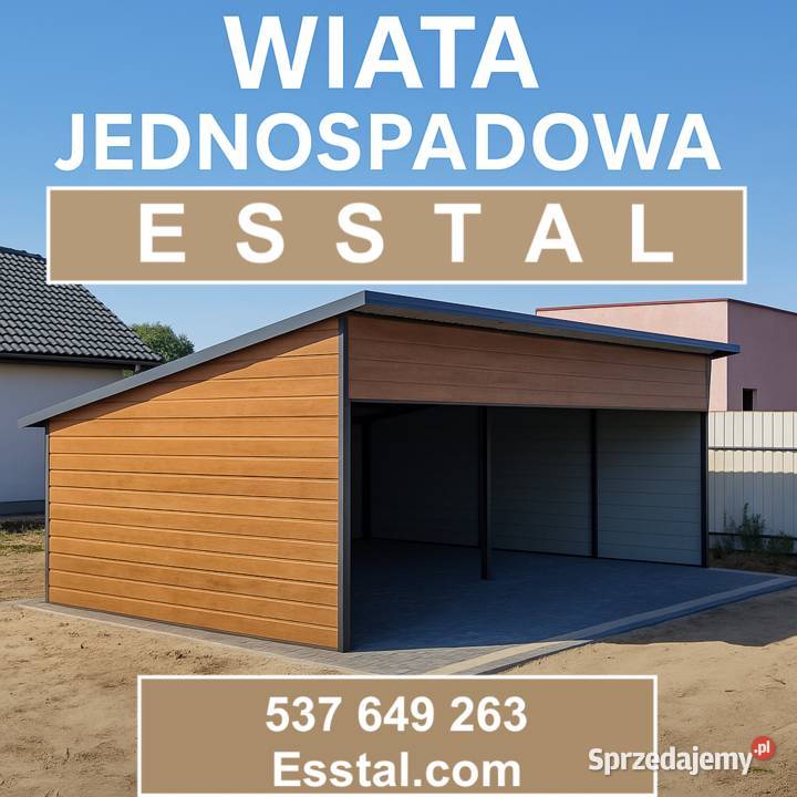 ZadaszenieGaraż Blaszany Wiata MagazynSchowek