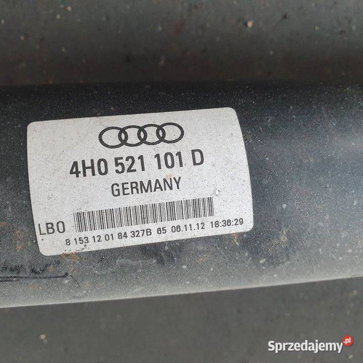 WAŁ NAPĘDOWY AUDI A8 D4 4H0521101D Lipno