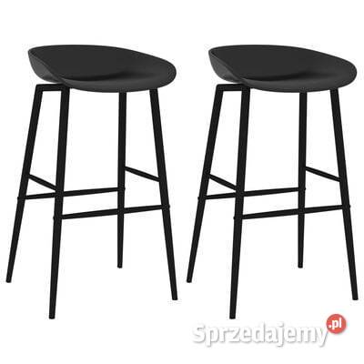 vidaXL Krzesła barowe 2 czarne248155 Krzesła Warszawa