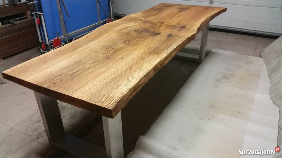 Stół dębowy z jednego kawałka 260x90