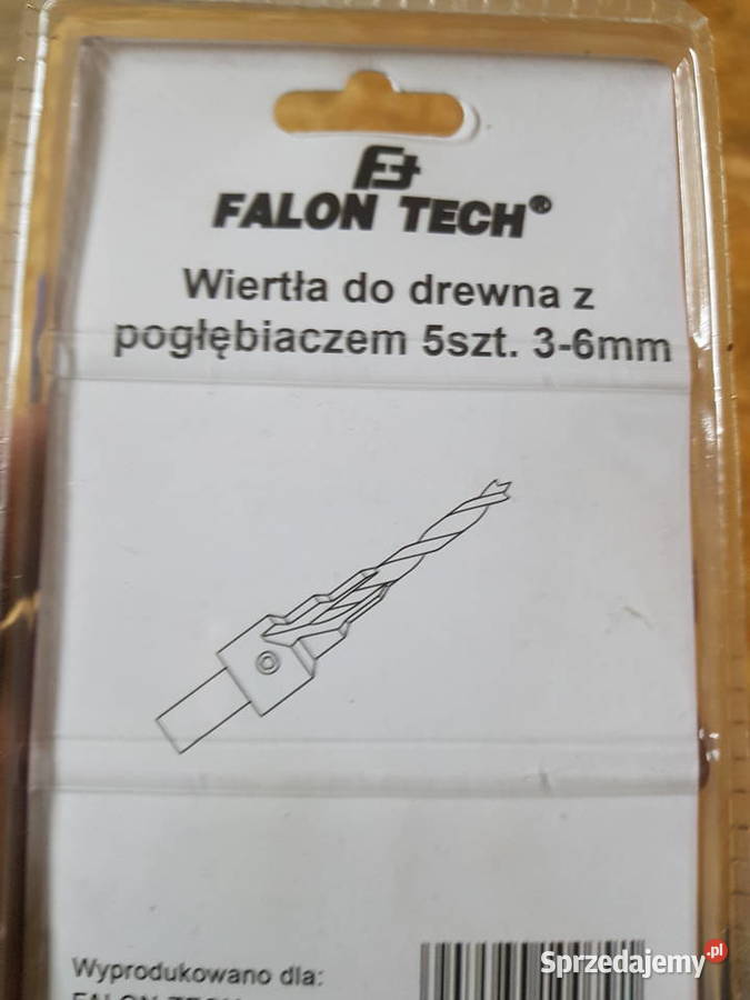 ZESTAW WIERTEŁ DO DREWNA Z POGŁĘBIACZEM wielkopolskie