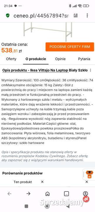 Toaletka Ikea biurki