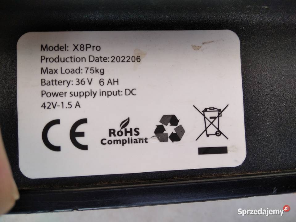 Elektryczna Hulajnoga EScooter X8 Pro 3 Poznań
