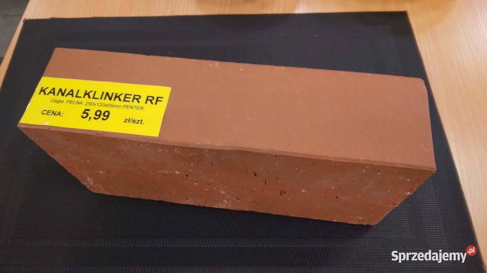 Cegła pełna czerwona klinkierowa KANALKLINKIER Baranowo