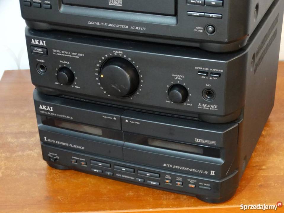 Wieża Akai ACMX470 mocna i sprawna WYSYŁKA Jasło