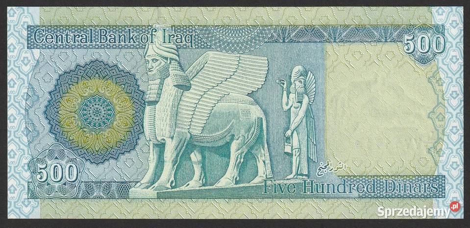 IRAK 500 DINAR 2004 STAN BANKOWY UNC Numizmatyka łódzkie Łódź