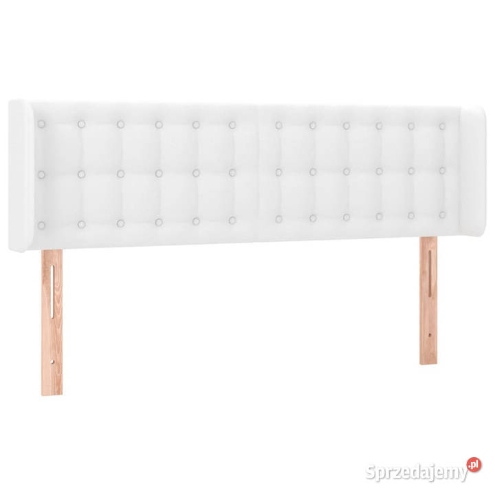 Zagłówek do łóżka z LED biały 147x16x7888 Warszawa