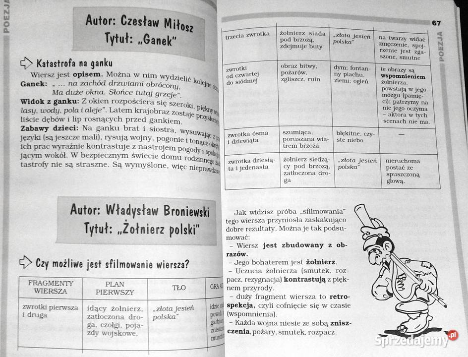 Opracowania lektury wiersze kl 5 Język polski Chełm