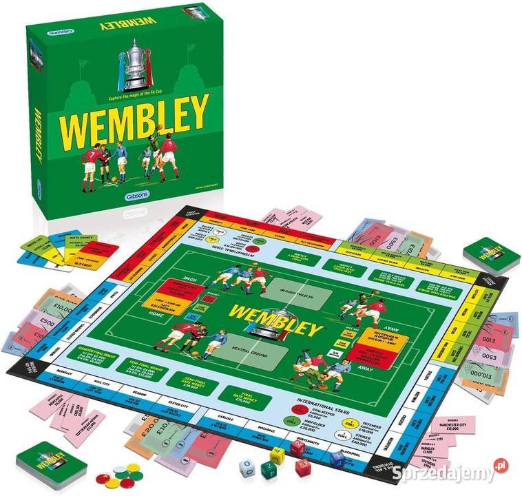 Gra planszowa Gibsons Wembley piłka nożna soccer Pozostałe