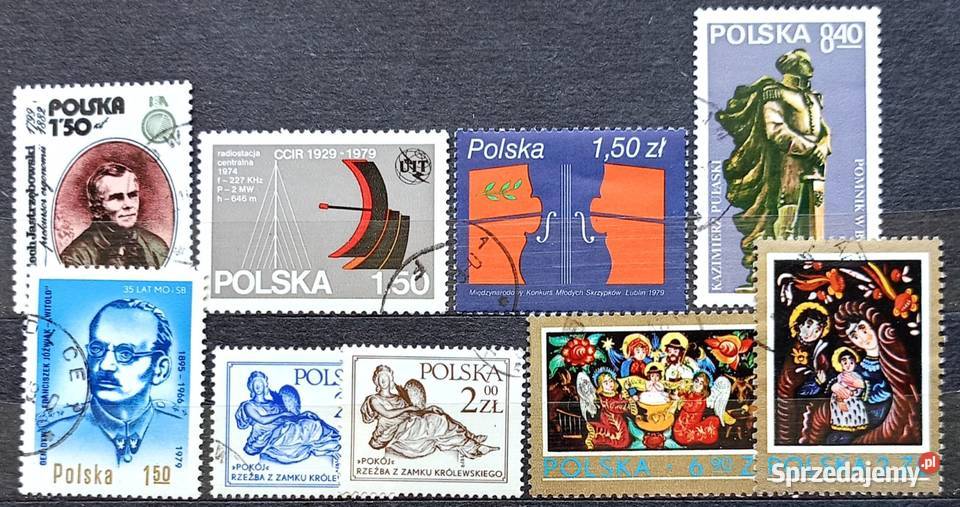 Znaczki polskie 1979 kasowane łódzkie Leźnica Wielka-Osiedle