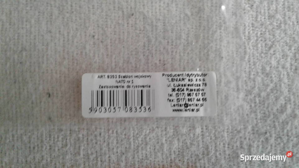 Linijka Dowódcy NATO LENIAR szablon wojskowy Pińczów