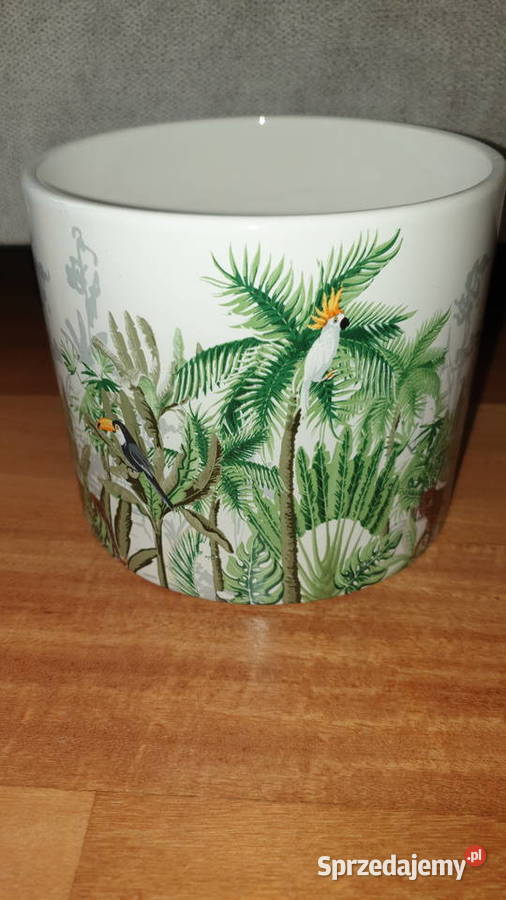 Osłonka doniczka ceramiczna dzika dżungla Warszawa