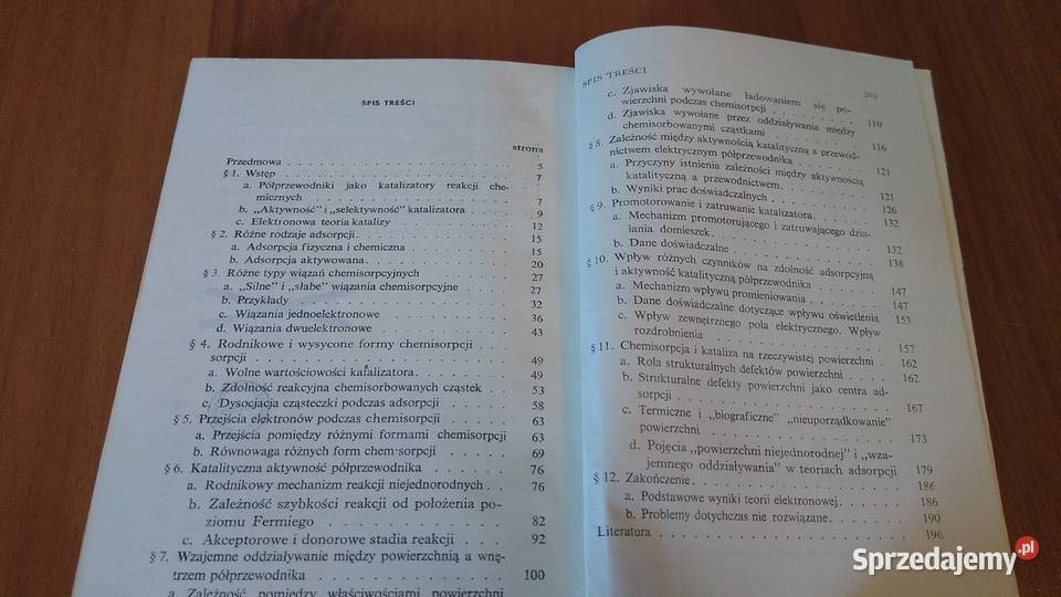 Elektronowa teoria katalizy na półprzewodnikach Gdańsk
