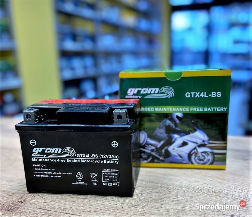 Akumulator motocyklowy GROM GTX4LBS 12V 3Ah 60A Rybnik