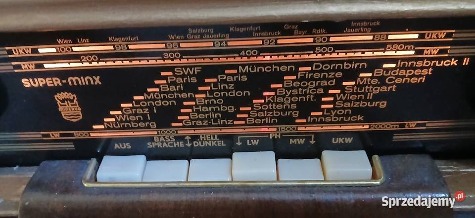 Radio lampowe firmy Minerwa Amplitunery Kraków sprzedam
