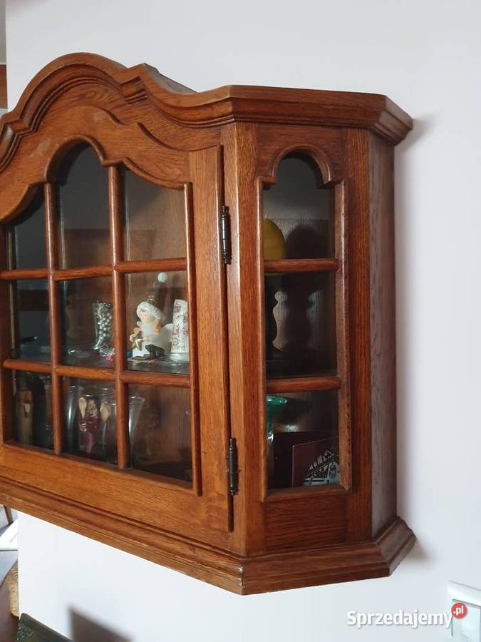 Sprzedam drewnianą witrynę wiszącą 65cm Kredensy i witryny Baldram