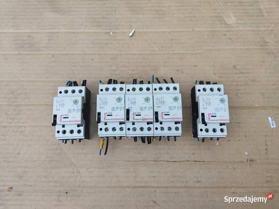 Zestaw wyłączników silnikowych Legrand 4A 16A Pozostałe Elektryka sprzedam