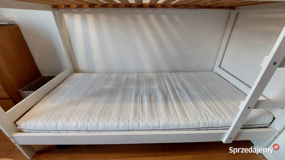 Łóżko piętrowe Mydal IKEA białe mazowieckie Warszawa sprzedam