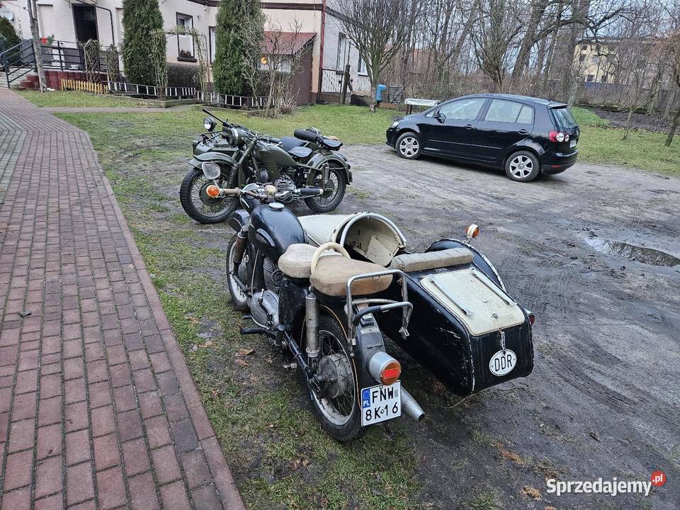 Mz Jaskółka z wózkiem bocznym mat