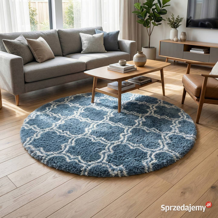 Dywan okrągły do salonu shaggy DECOR Opole