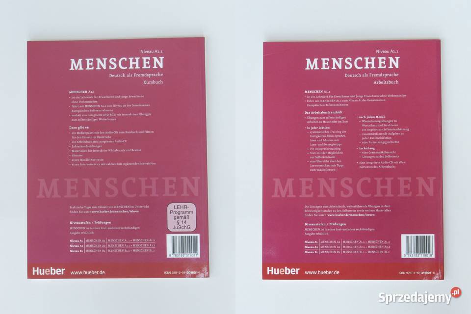 Menschen A11 Kursbuch Arbeitsbuch niemiecki Kultura i Rozrywka Kraków