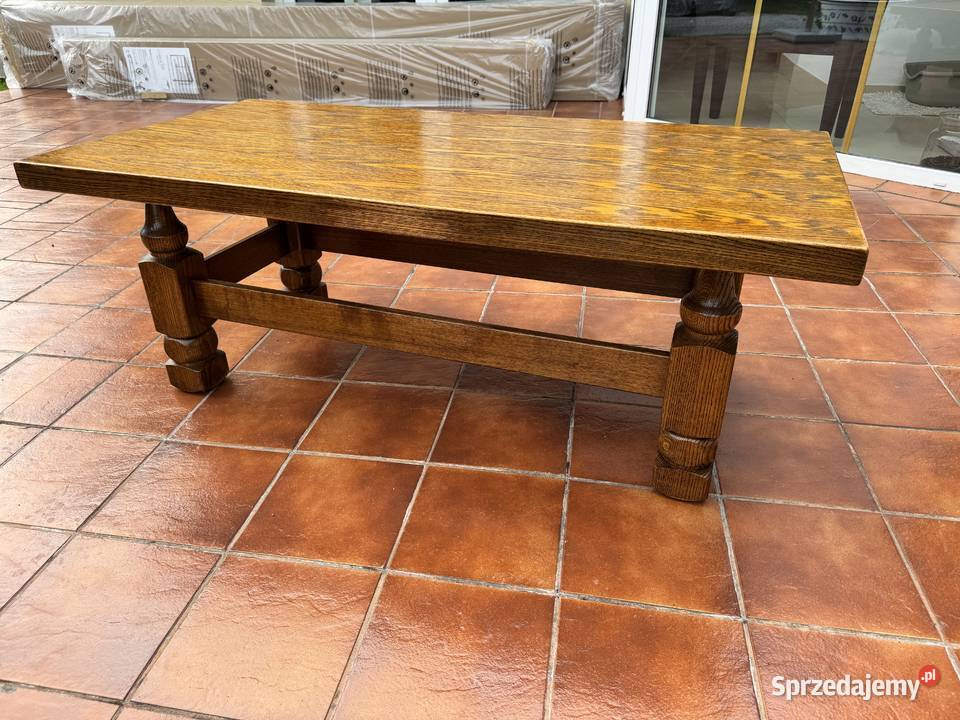 Ława dębowa stylowa do wypoczynku solidna stolik sprzedam