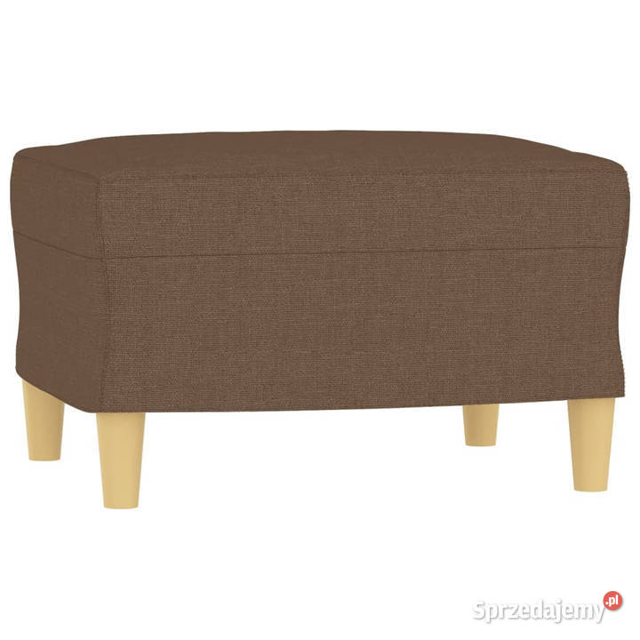 3osobowa sofa z podnóżkiem brązowy 180 tkaniną Warszawa sprzedam