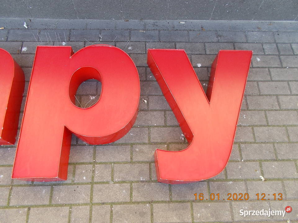 Litery przestrzenne szyld podświetlany Warszawa