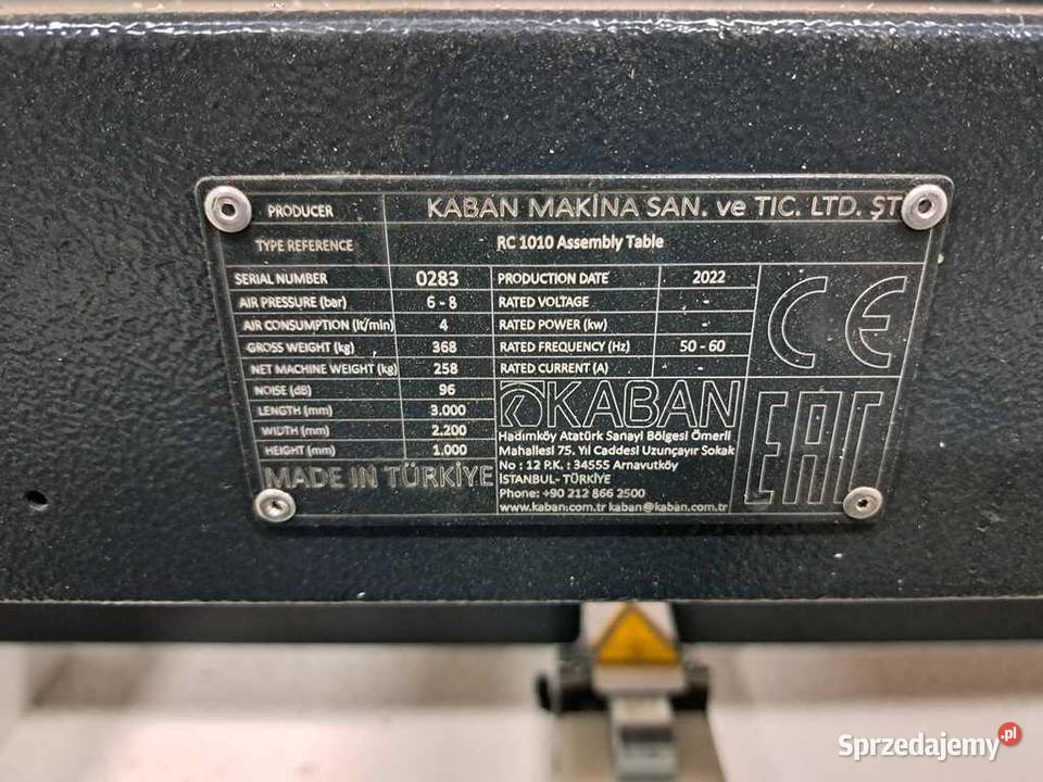 Stół Roboczy okna drzwi 6 sztuk KABAN RC1010 Warszawa