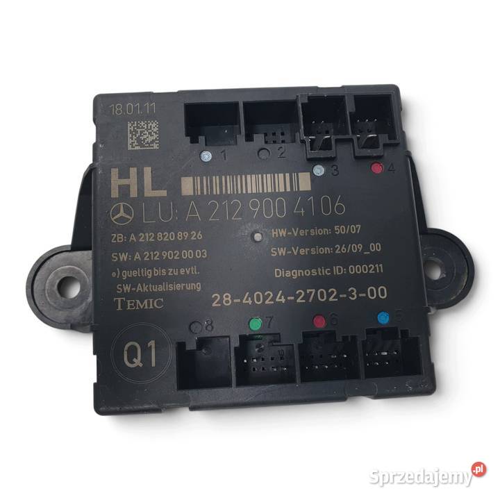 MODUŁ STEROWNIK DRZWI Mercedes W212 A2129004106 lubelskie Chełm