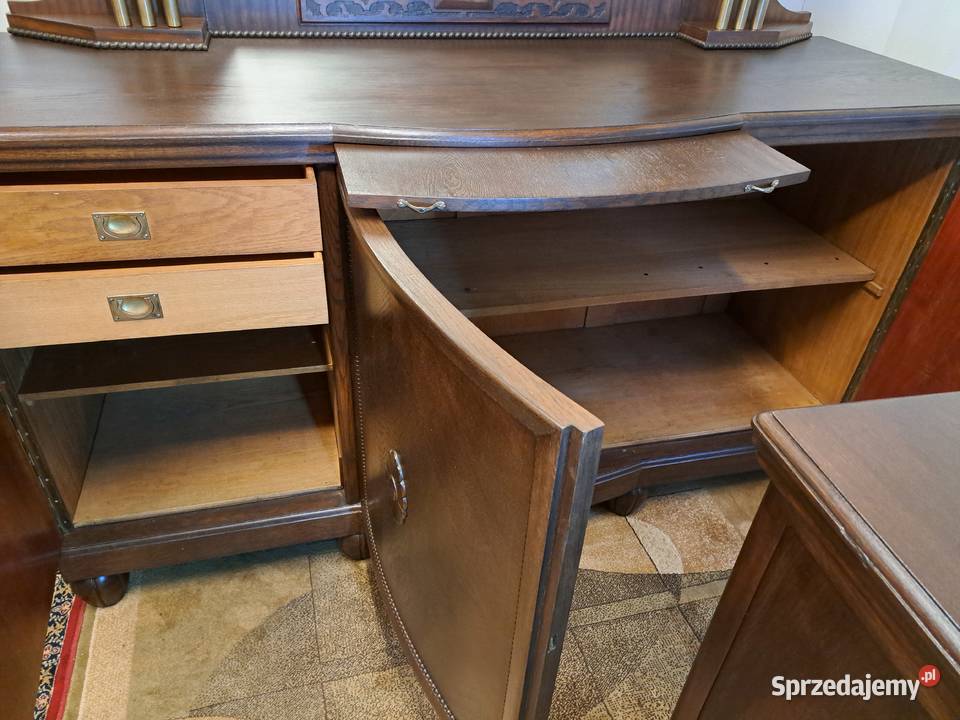 Piękny bufet z lustrem pomocnik secesja Meble Myślibórz sprzedam