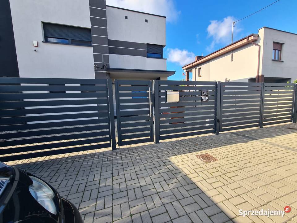Brama skrzydłowa 300x150 nowoczesne ogrodzenie Konin
