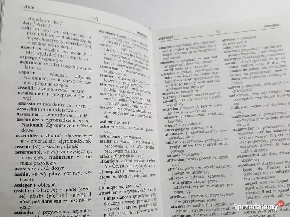 NOWY SŁOWNIK francuskopolski polskofrancuski wielkopolskie