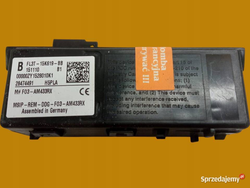 MODUŁ KEYLESS FL3T15K619BB Ford Mondeo Mk5 2014 Rok produkcji 2015