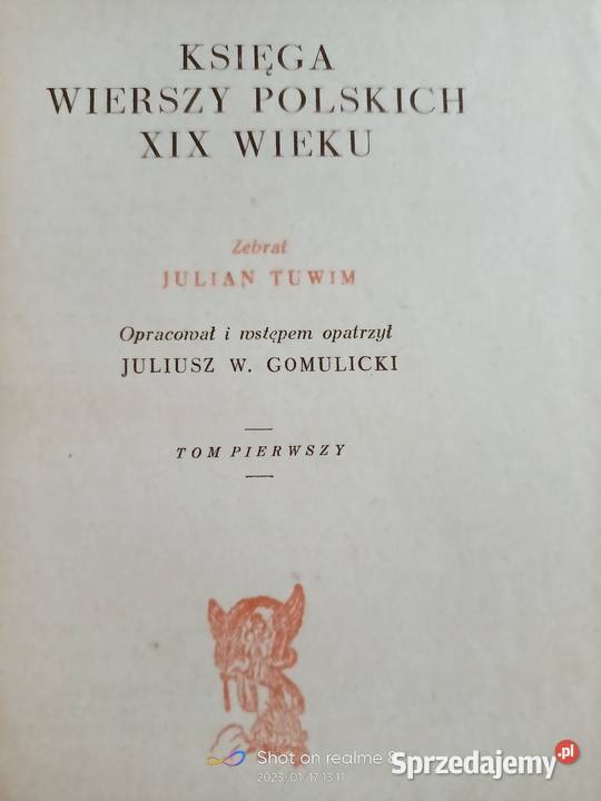 Tuwima poezje wybrane książki Warszawa Rok wydania 1954 Proza i poezja mazowieckie