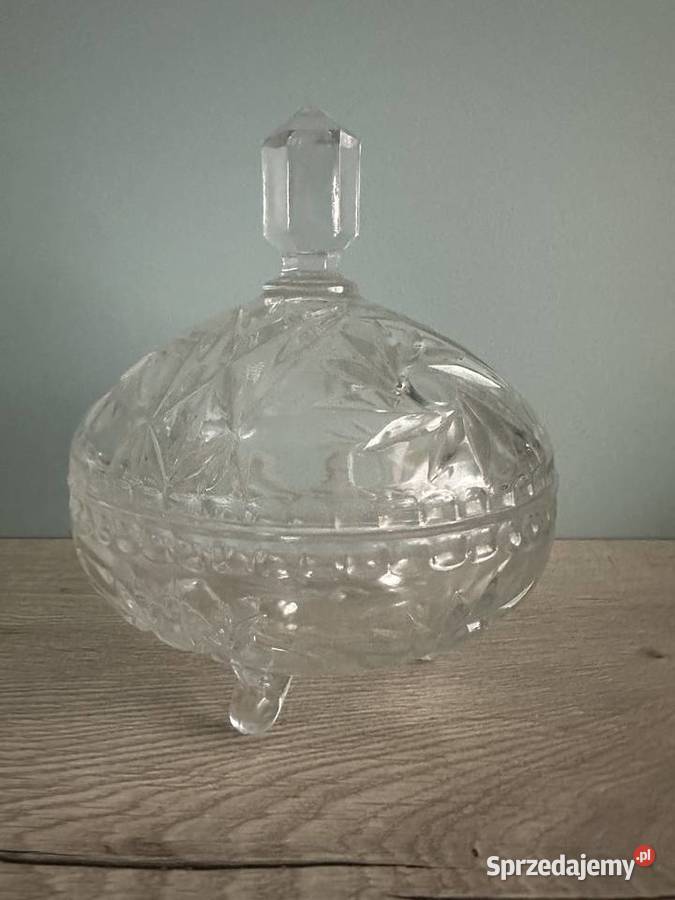 Bombonierka duża kryształ z lat 50tych Łódź sprzedam