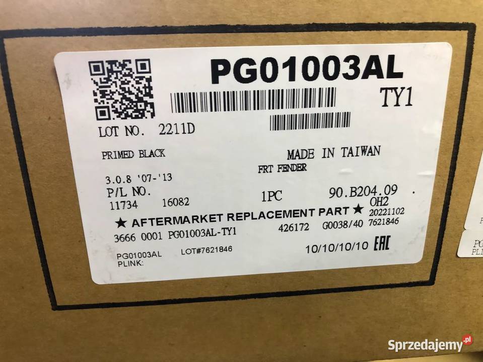 PEUGEOT 308 I T7 092007122013 BŁOTNIK PRZÓD świętokrzyskie Skarżysko-Kamienna sprzedam