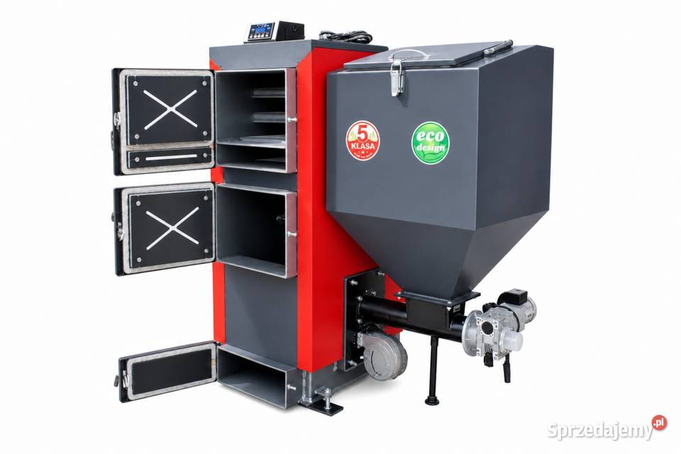 Kocioł 35kW na groszek z podajnikiem atest Pleszew